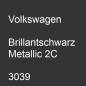 Preview: Volkswagen, Brillantschwarz Metallic 2C, 3039.